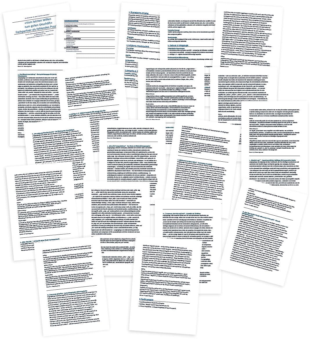 Vorschau des Inhaltsverzeichnisses für das Kreativ-Konzept