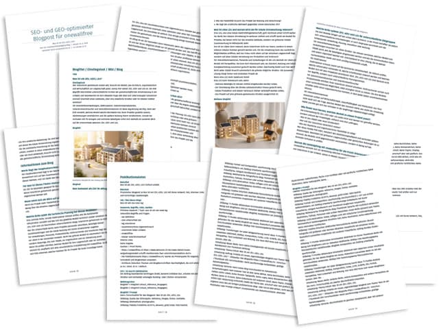 SEO- und GEO-Blogpost erstellen Vorschau
